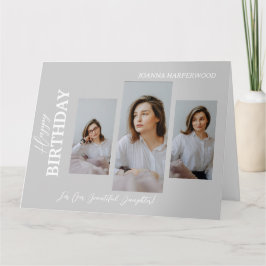 Tarjeta Elegante y simple cumpleaños moderno estilo 4 foto