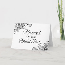 Tarjeta Elegante y simple reservado para la fiesta nupcial