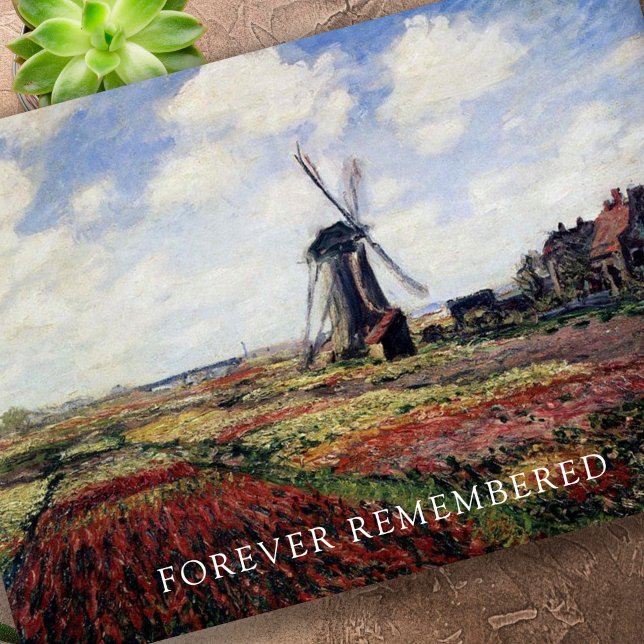 Tarjeta Elegantes Campos de Tulipanes Perdón por tu solida (Elegant Tulips Sorry for Your Loss Sympathy Card)