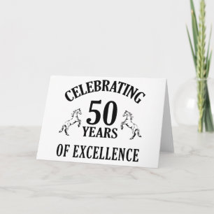 Tarjeta Elegantes ideas de regalo de cumpleaños número 50