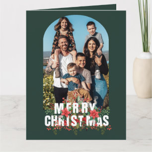 Tarjeta Elegantes Navidades de fotografía del Arco de Verd