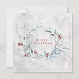 Tarjeta Elegantes Navidades de la guirnalda botánica