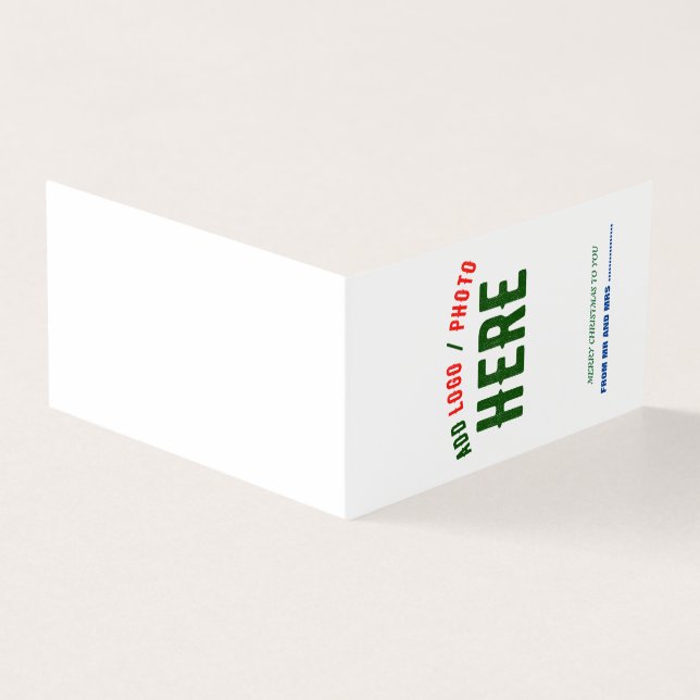 TARJETA ELEGANTES PERSONALIZABLES BLANCOS MODERNOS VERIFIC (Exterior)