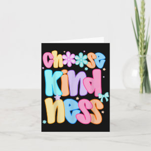 Tarjeta Elegir amabilidad Groovy Sé amable Inspirational N