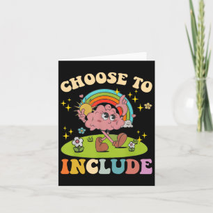 Tarjeta Elegir Incluir Ap De Maestra De Autismo De Neurodi