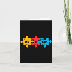 Tarjeta Elementos de autismo Concienciación periódica de r