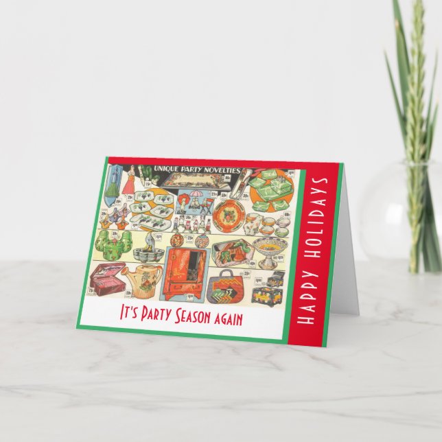 Tarjeta Elementos fiestas por Bruce Tunis (Anverso)