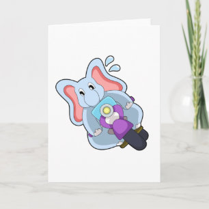 Tarjeta Elephant as Biker with Motorcycle.PNG