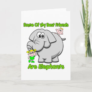 Tarjeta Elephant Best Friends