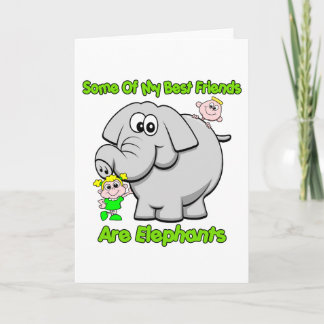 Tarjeta Elephant Best Friends