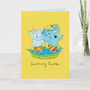 Tarjeta Elephant Cute Kids