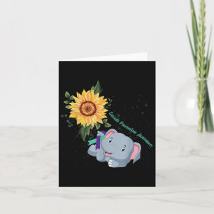 Tarjeta Elephant Faith Hope Luchar contra el amor Prevenci