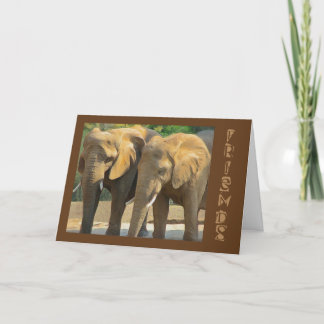 Tarjeta Elephant Friends para siempre