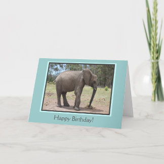 Tarjeta Elephant Happy Birday