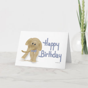 Tarjeta Elephant Happy Birday Card
