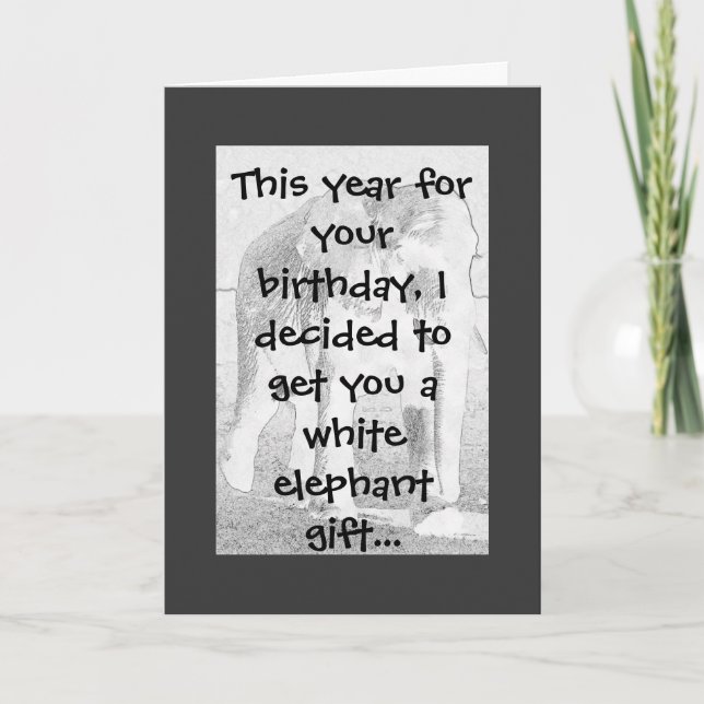 Tarjeta Elephant Humor (Anverso)