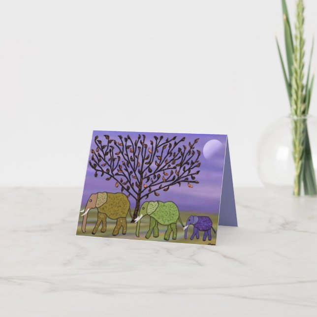 Tarjeta Elephant Moon Cards (Anverso)