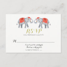 Tarjeta Elephant RSVP