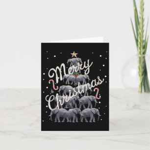 Tarjeta Elephant Xmas Tree Elephant Christmas Tree Marry C