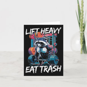Tarjeta Elevador Pesado Comer Trash Halterofilia Construcc