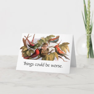 Tarjeta Elf Bird Sprite Pixie Brownie Fairy Tale