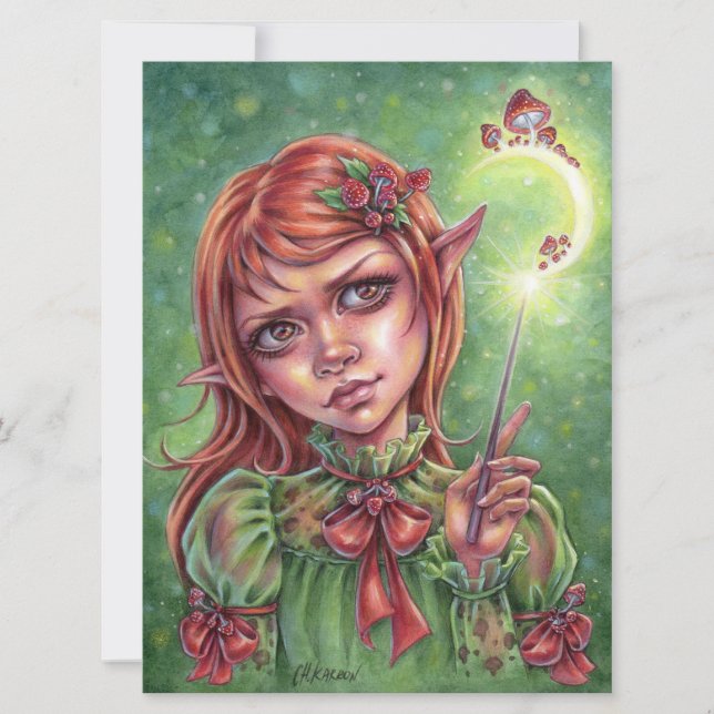 Tarjeta Elf Chica Magic Fantasy (Anverso)