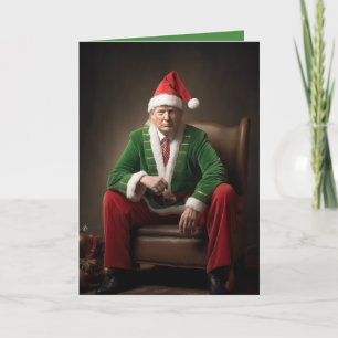 Tarjeta Elf Donald Trump, navidad