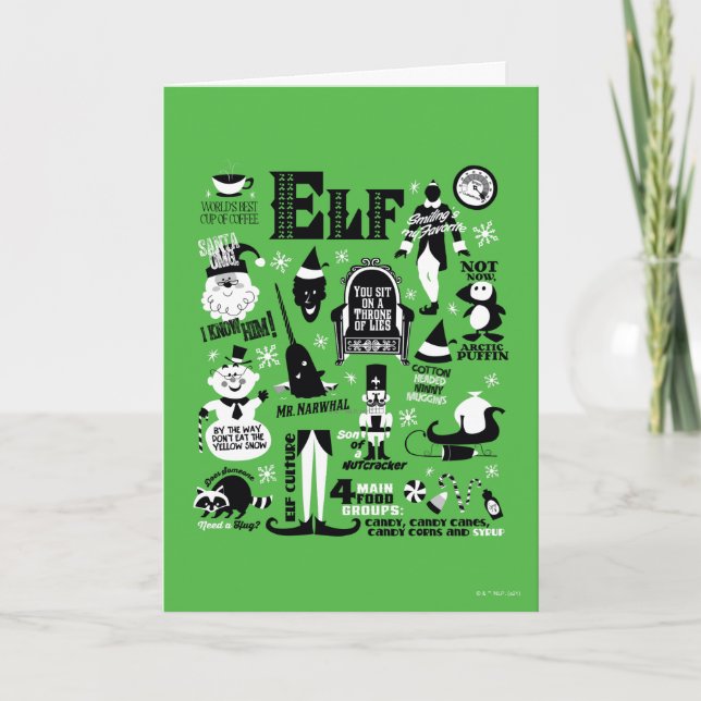 Tarjeta Elf Icons and Movie Quotes (Anverso)