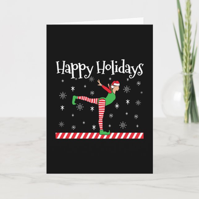 Tarjeta Elf, Navidades de gimnasia chicas (Anverso)