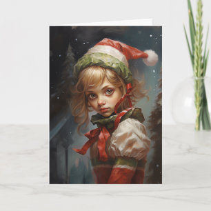 Tarjeta Elfa niña