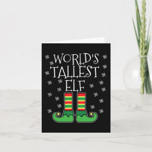 Tarjeta Elfo más alto del mundo Grupo familiar coincidente