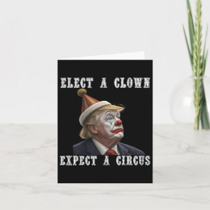 Tarjeta Elige A Un Payaso Esperando Un Circo Divertido Con