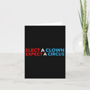 Tarjeta Elige A Un Payaso Esperando Un Circo En Camiseta A