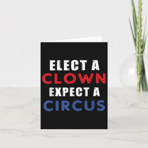 Tarjeta Elige A Un Payaso Esperar Un Circo Diseñar Contra 