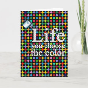 Tarjeta elige el color de tu vida