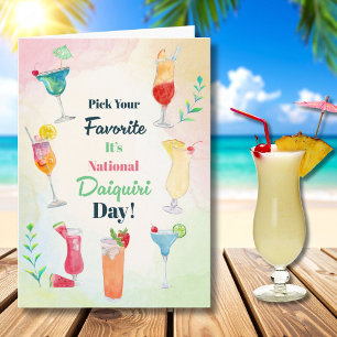 Tarjeta Elige tu día nacional favorito del Daiquiri 19 de