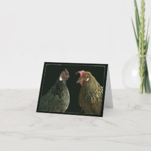 Tarjeta "Elige Un Poco, Habla Un Poco" - Hen Card