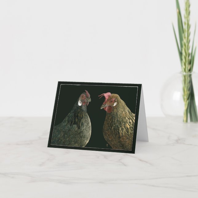 Tarjeta "Elige Un Poco, Habla Un Poco" - Hen Card (Anverso)