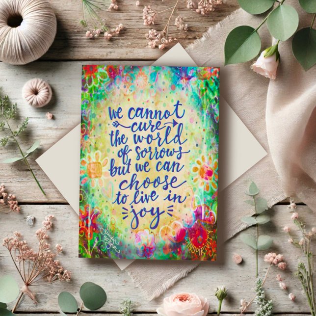 Tarjeta "Elige vivir en alegría" Inespiritualidad (Subido por el creador)