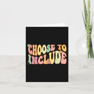 Tarjeta Elija Incluir Autismo Educativo Especial