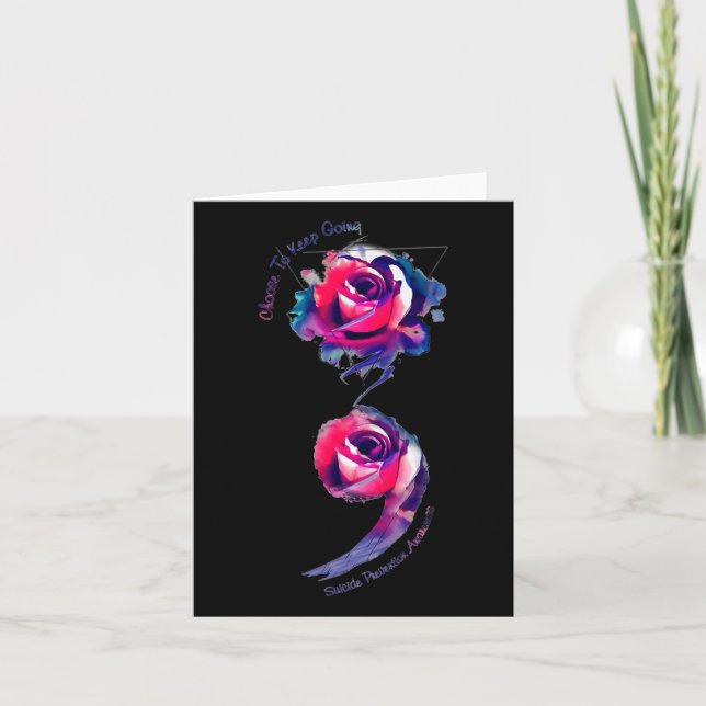 Tarjeta Elija Mantener La Conciencia Sobre La Prevención D (Anverso)