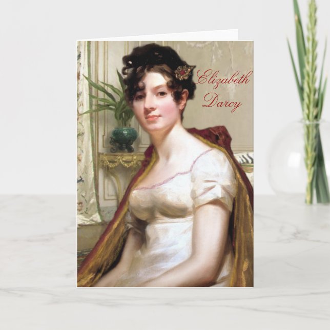 Tarjeta Elizabeth Darcy Notecard (Anverso)