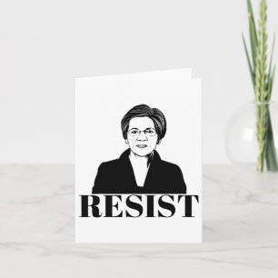 Tarjeta Elizabeth Warren Teeshirt Resis política feminista