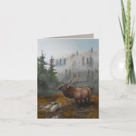 Tarjeta "Elk Art" 4" x 5.6" por Jason Street