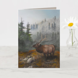 Tarjeta "Elk Art" de Jason Street 5" x 7"