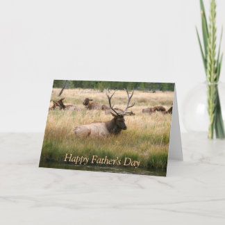 Tarjeta Elk del Día del Padre