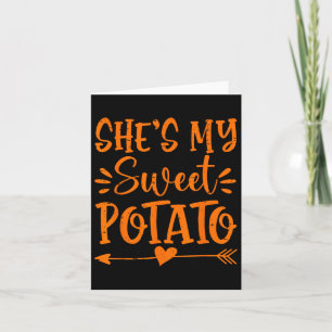 Tarjeta Ella es mi batata dulce I Yam Autumn Thanksgiving