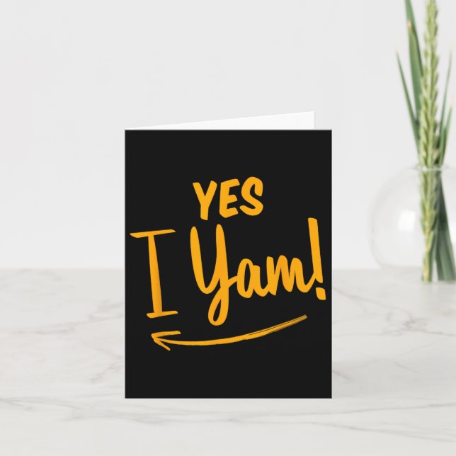 Tarjeta Ella es mi batata Yo soy Yam Pareja coincidente Gr (Anverso)