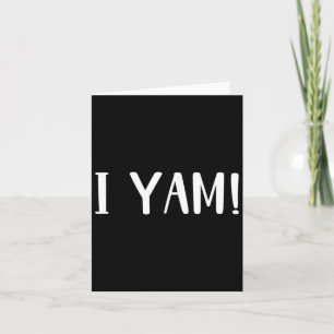 Tarjeta Ella es mi batata Yo Yam Parejas coincidentes Grac