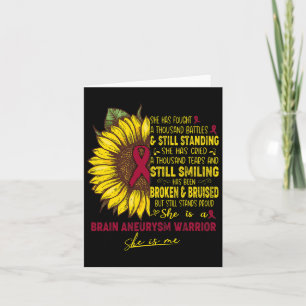 Tarjeta Ella Es Una Guerrera Del Aneuralismo Cerebral Ella